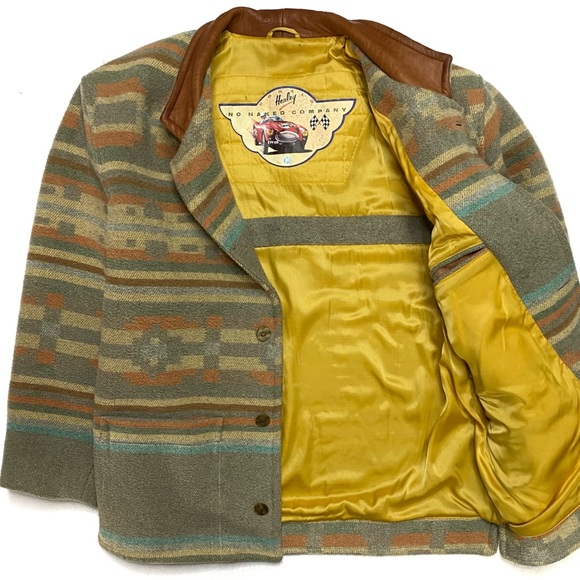 Vintage Donald Healy No Naked Company Women’s Southwestern Aztec Wool Blend Coat - Picture 3 of 10